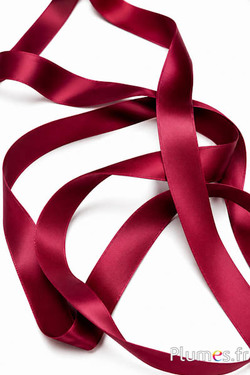 Satijnen lint - breedte 25 mm - bordeaux